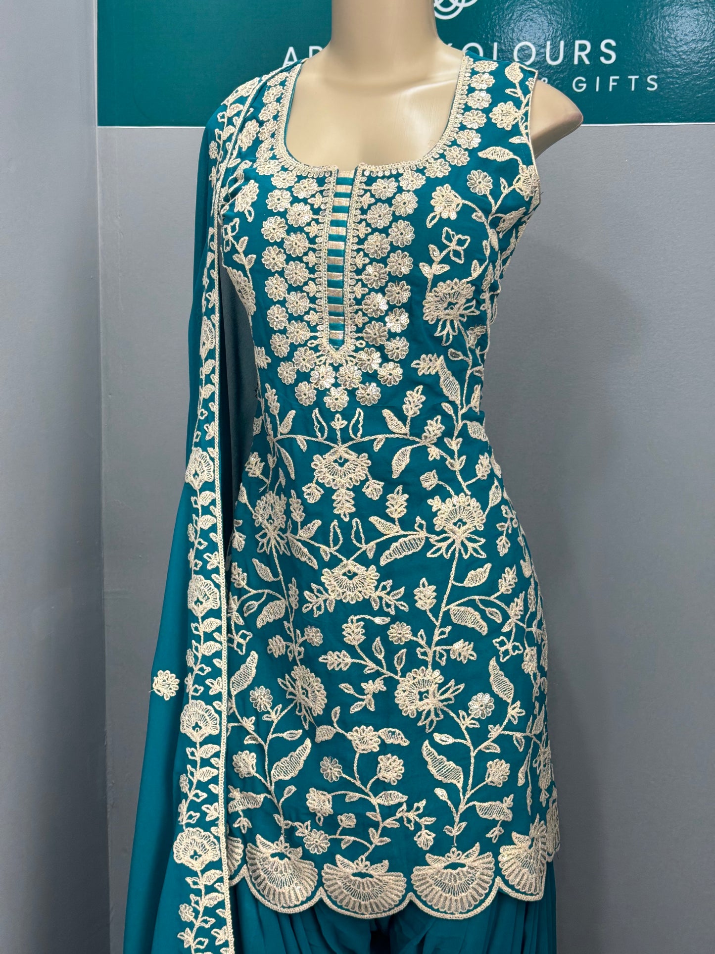 Readymade Farshi Salwar Suit- AK5456-11