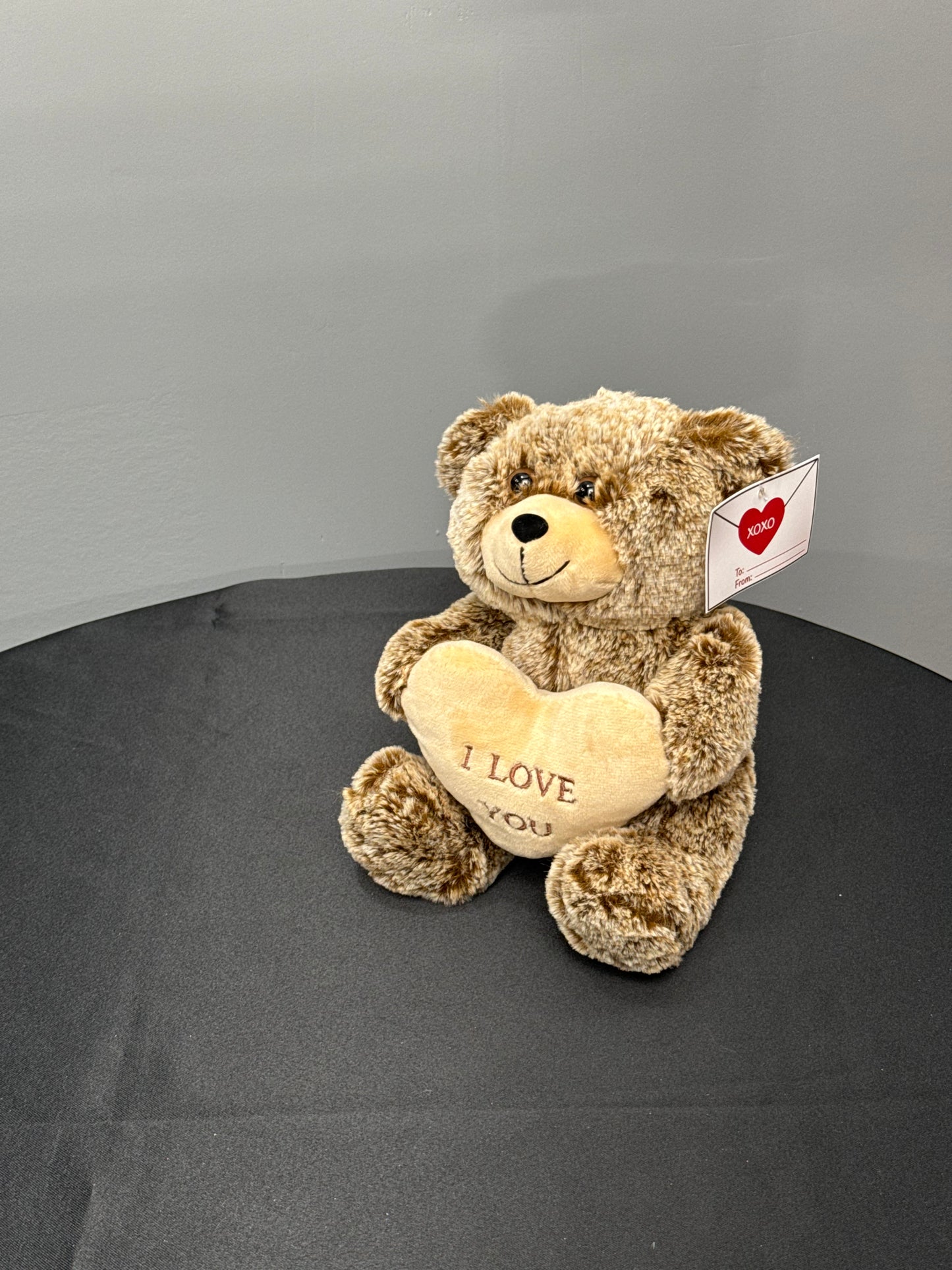 Brown I Love You Heart Teddy