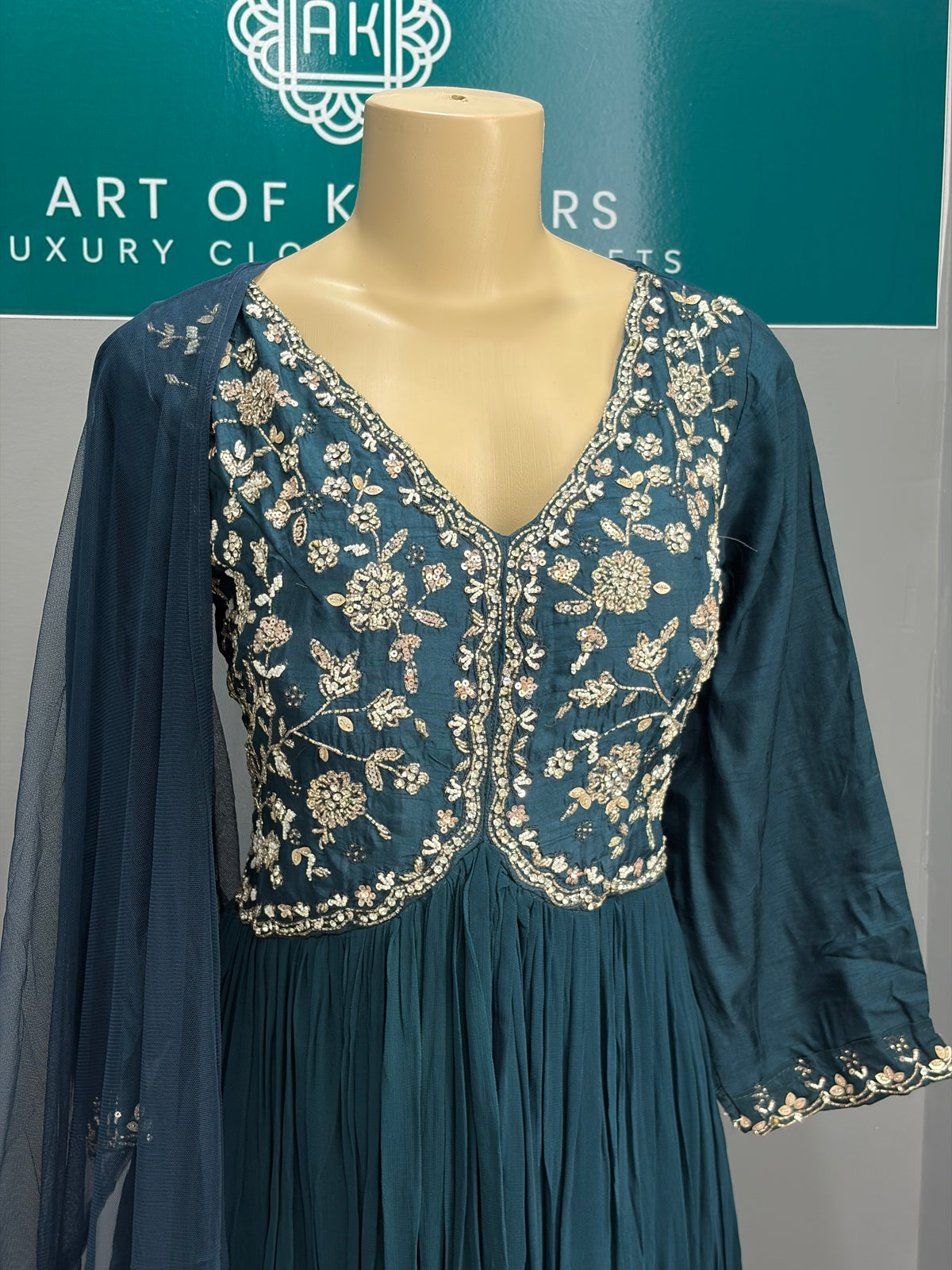 Georgette Handwork Anarkali Suit