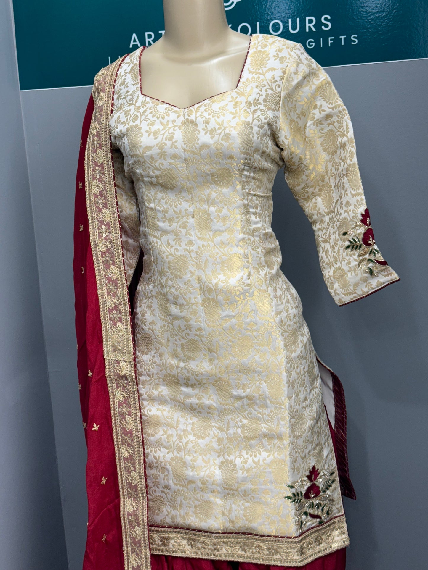Brocade Handwork Salwar Suit