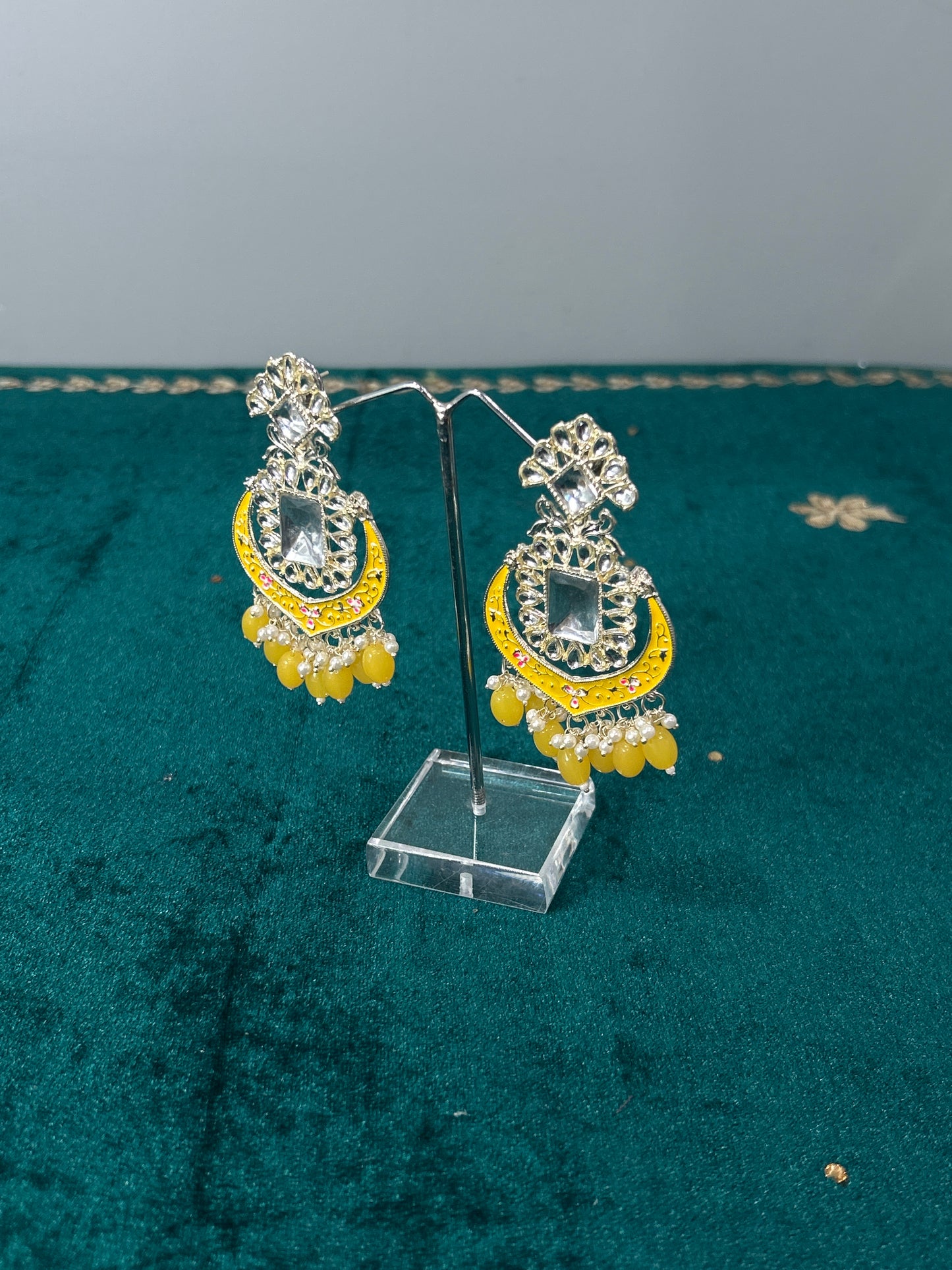 Yellow Chandni Earrings