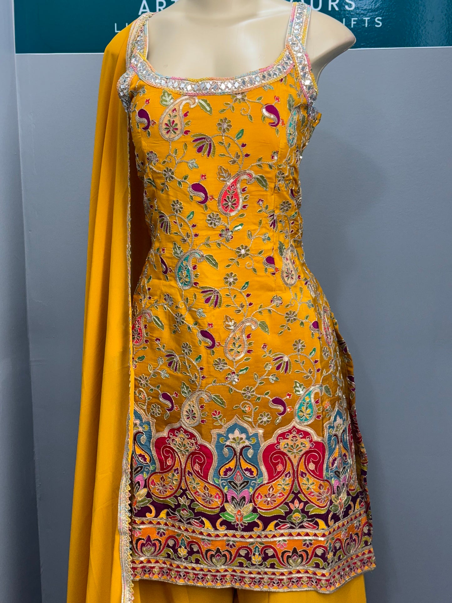 Readymade Sharara Suit- AK4649-22
