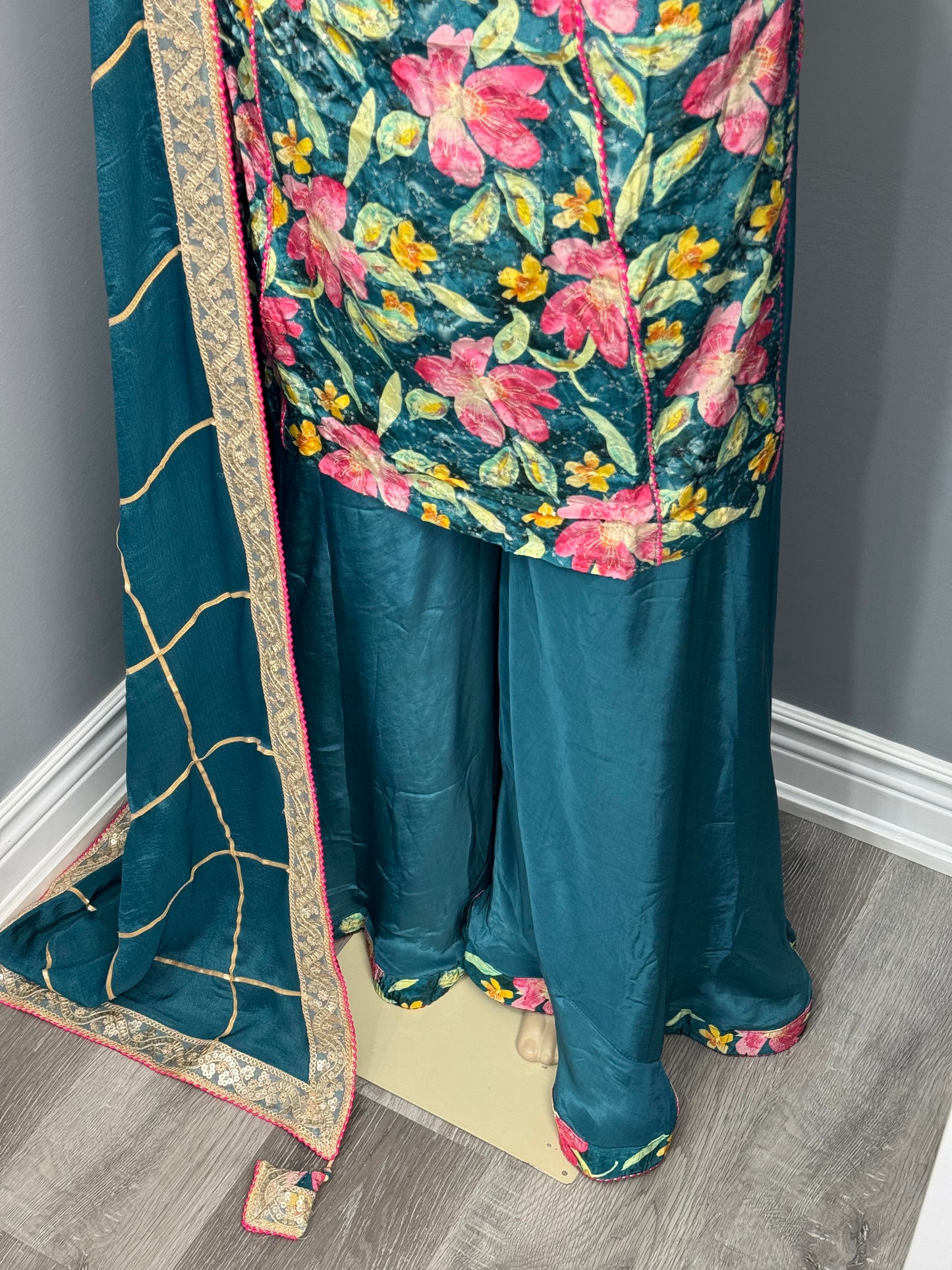 Blue Jasmine Gulzar Sharara Suit