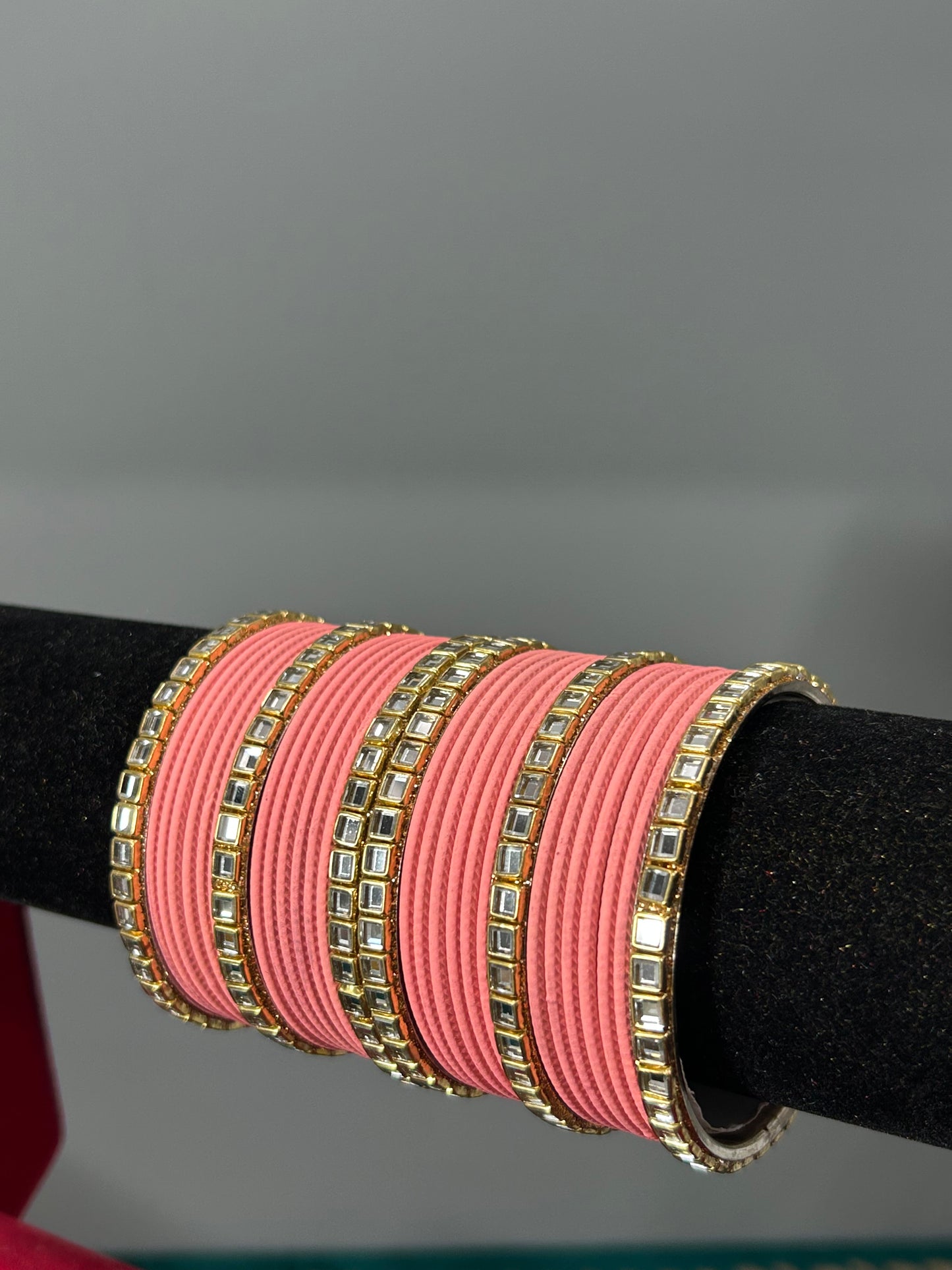 Pink Mirror Bangles