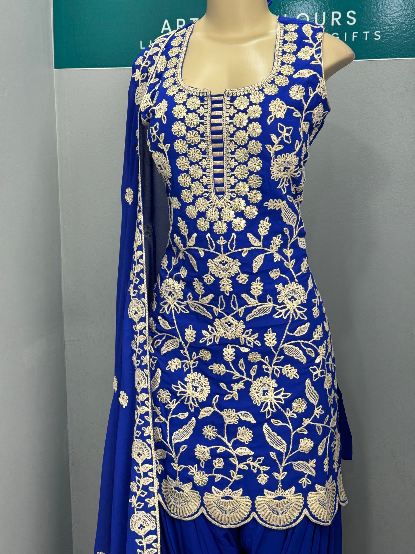 Readymade Farshi Salwar Suit- AK5456-11