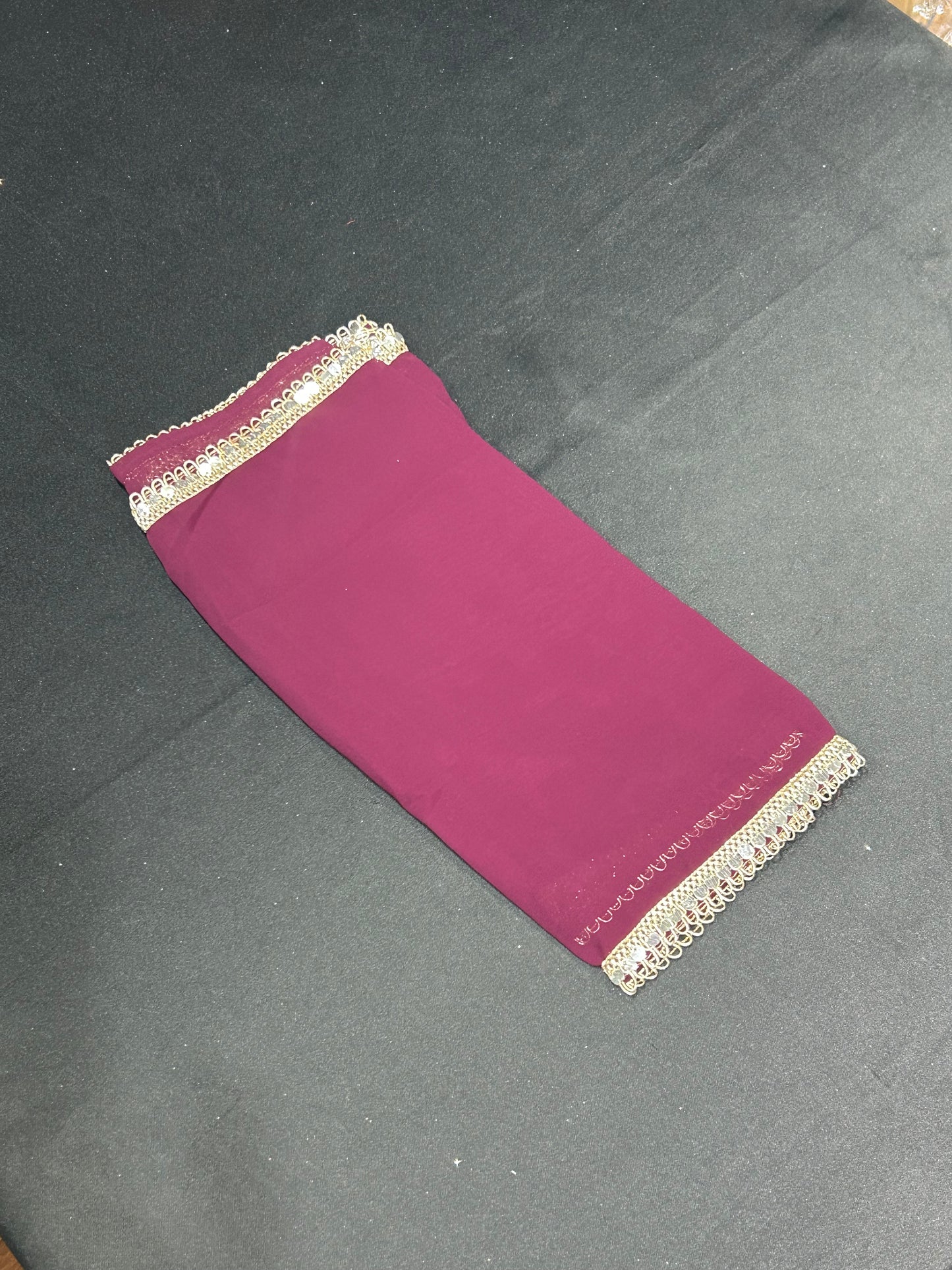 Kids Wine Mirror Work Salwar Suit (Size 20~34)