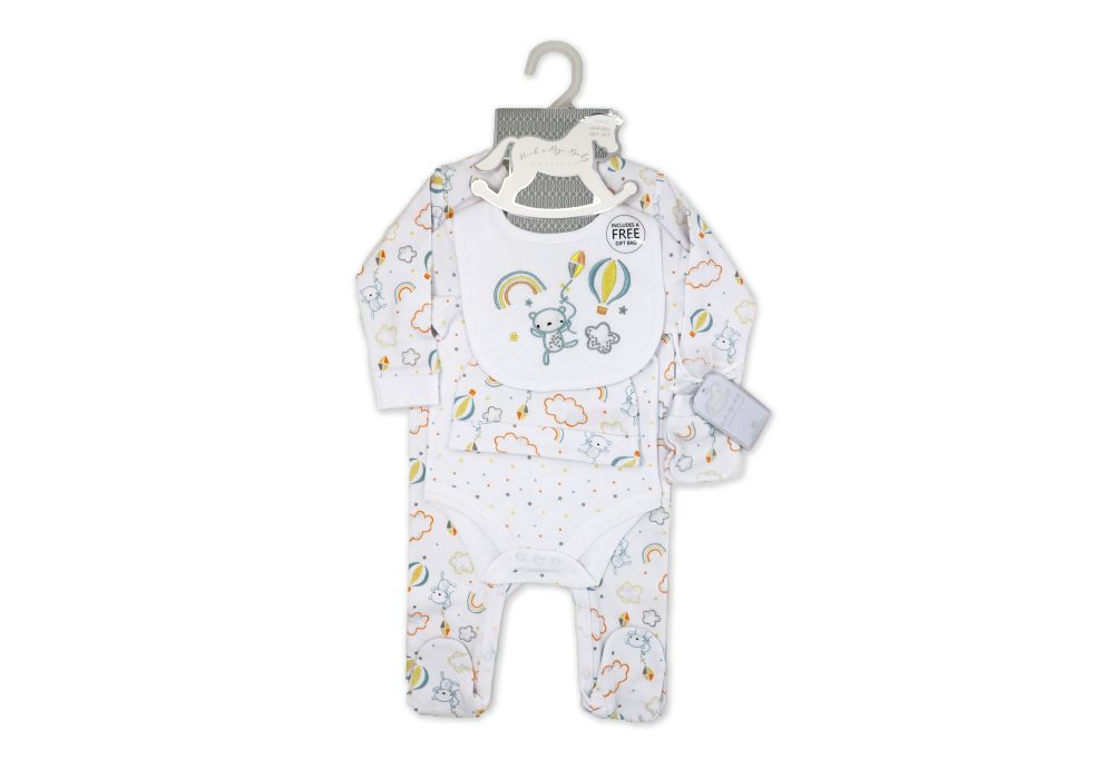 Unisex 5 Piece Mesh Bag Set: Multi Balloon