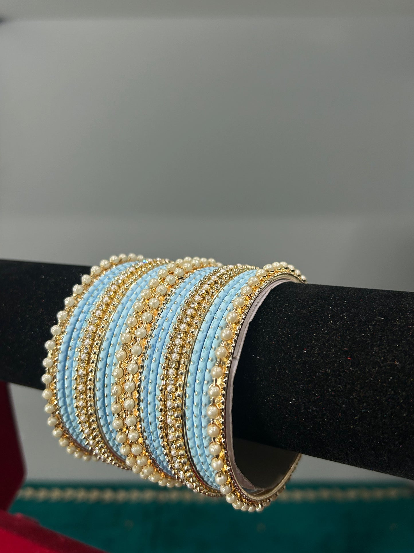 Baby Blue Golden Drape Bagels