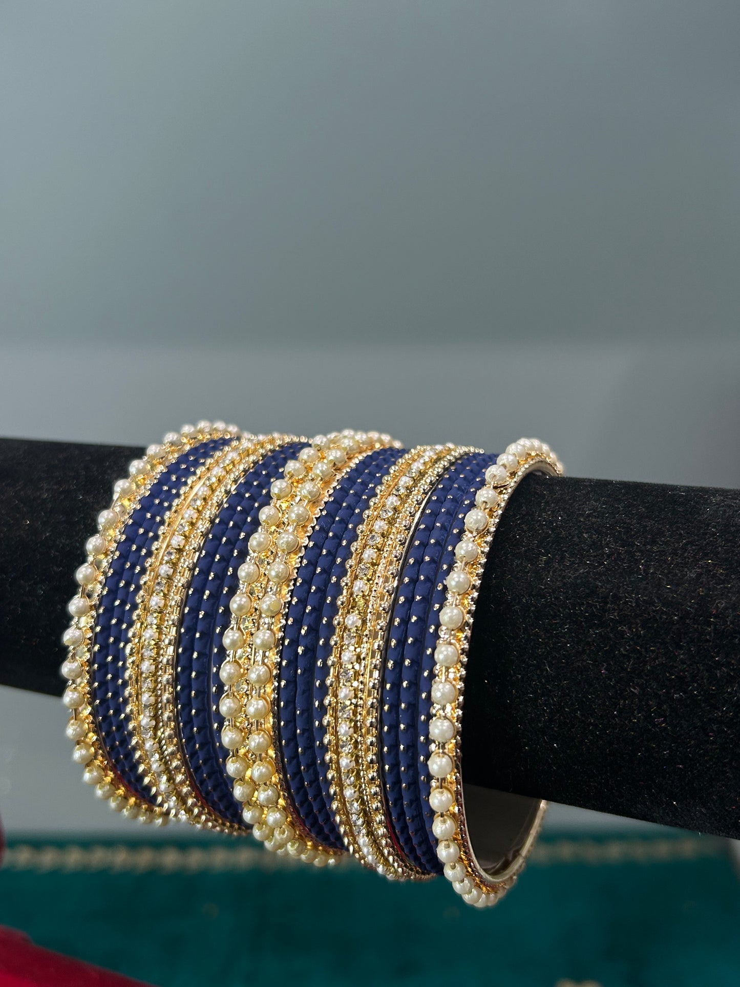 Navy Golden Drape Bagels