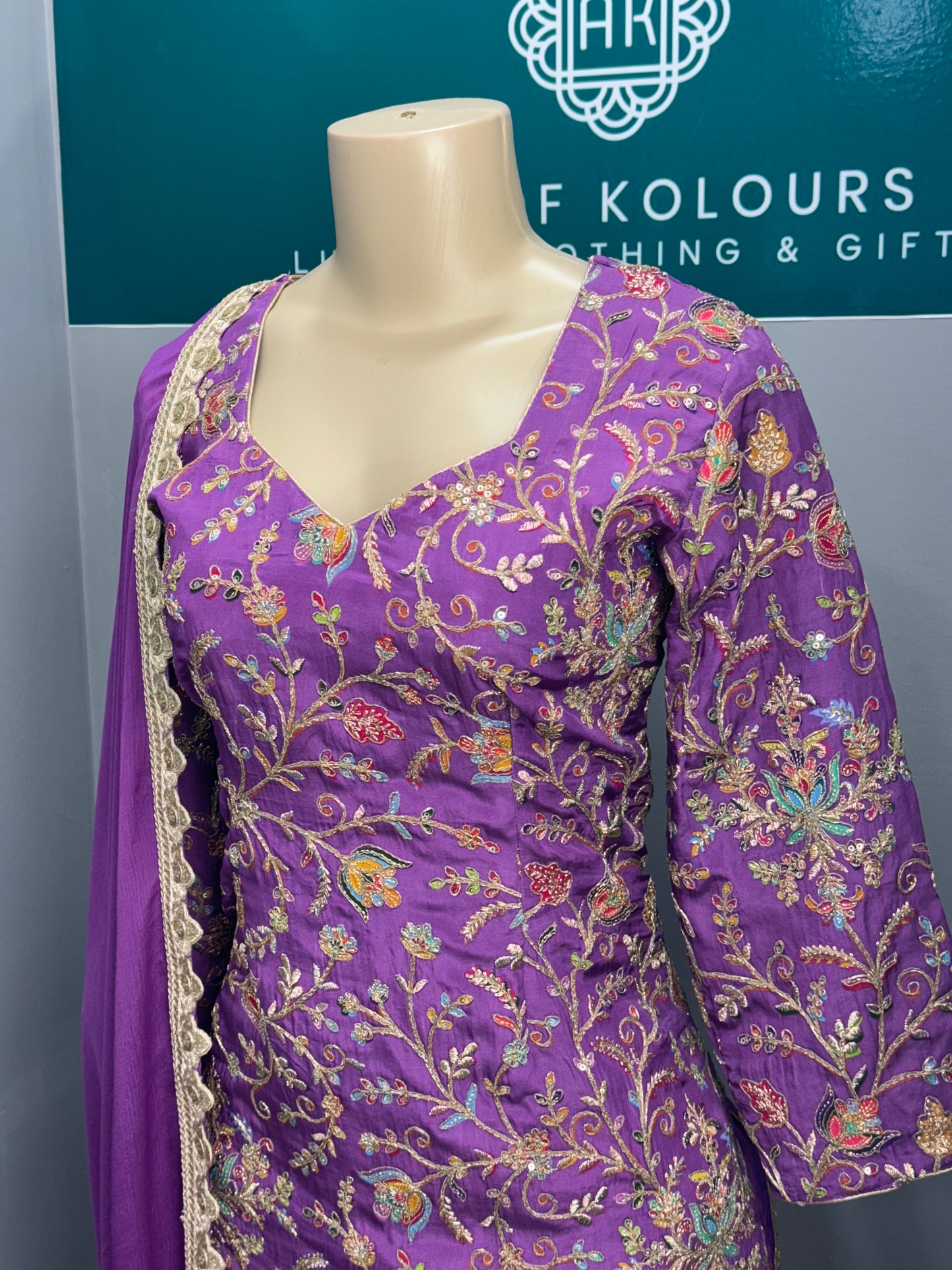 Printed Position Work Salwar Suit
