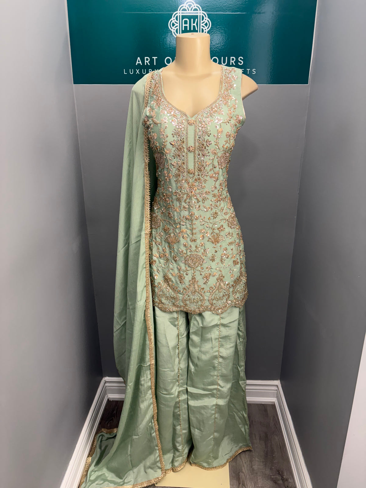 Readymade Sharara Suit- AK5456-1326