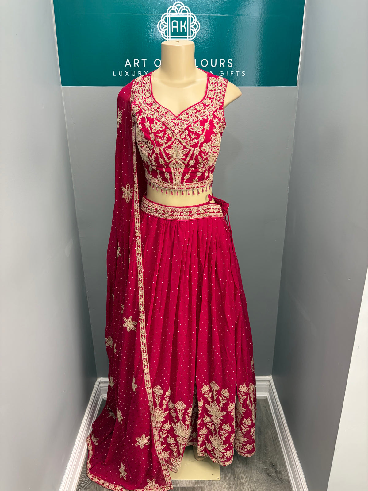 Embroidered Lehenga- AK38-04
