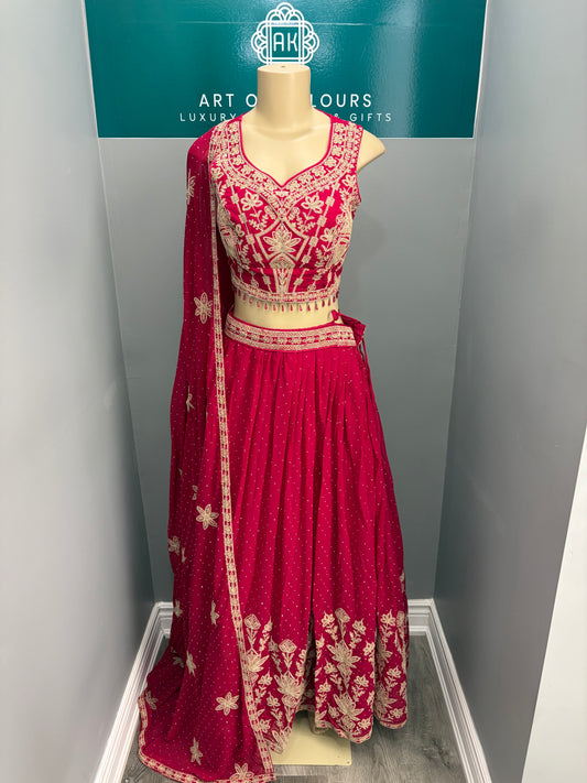 Embroidered Lehenga- AK38-04