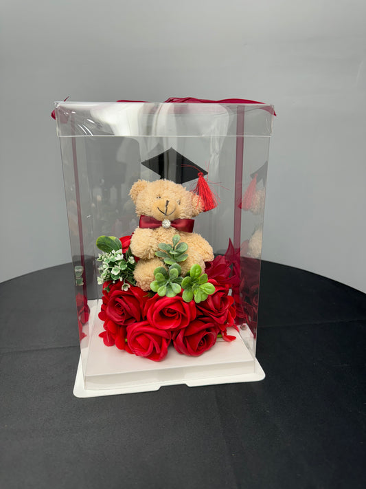 Flower Bed Grad Bear Gift