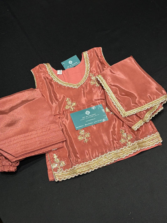 Copper Rose Baby Suit