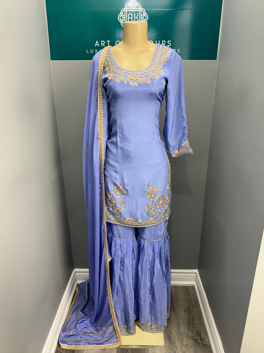 Handwork Gharara Suit- AK1012-0326