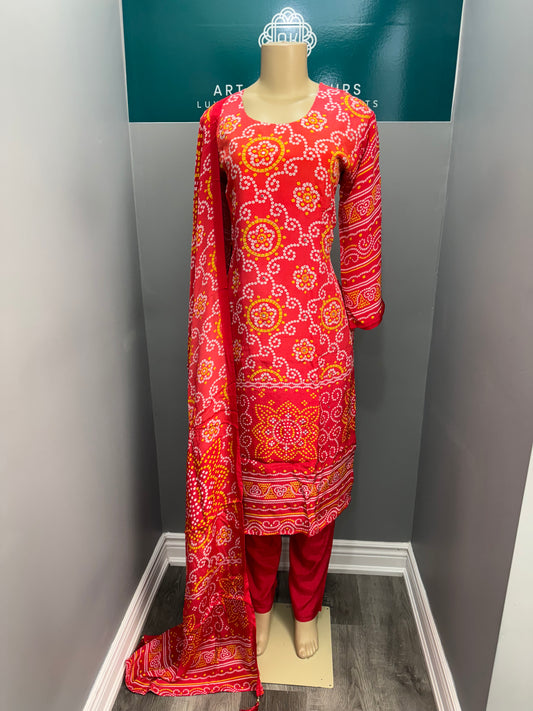 Readymade Crepe Pant Suit- AK0606-10