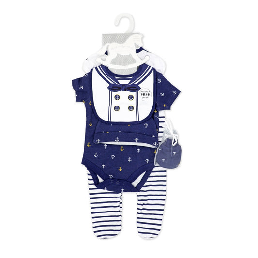 5 Piece Set with Mesh Bag: Sailor