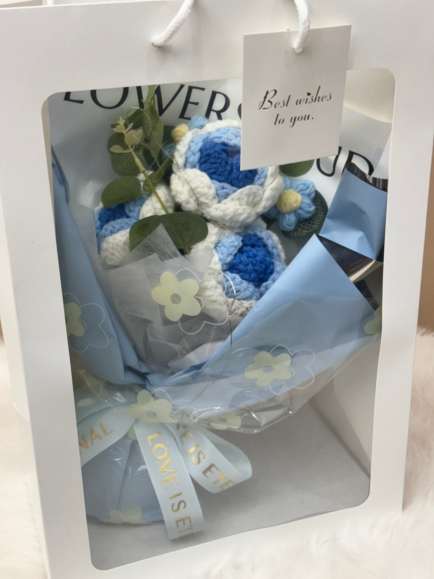 Crochet Flower Bouquets Blue V2