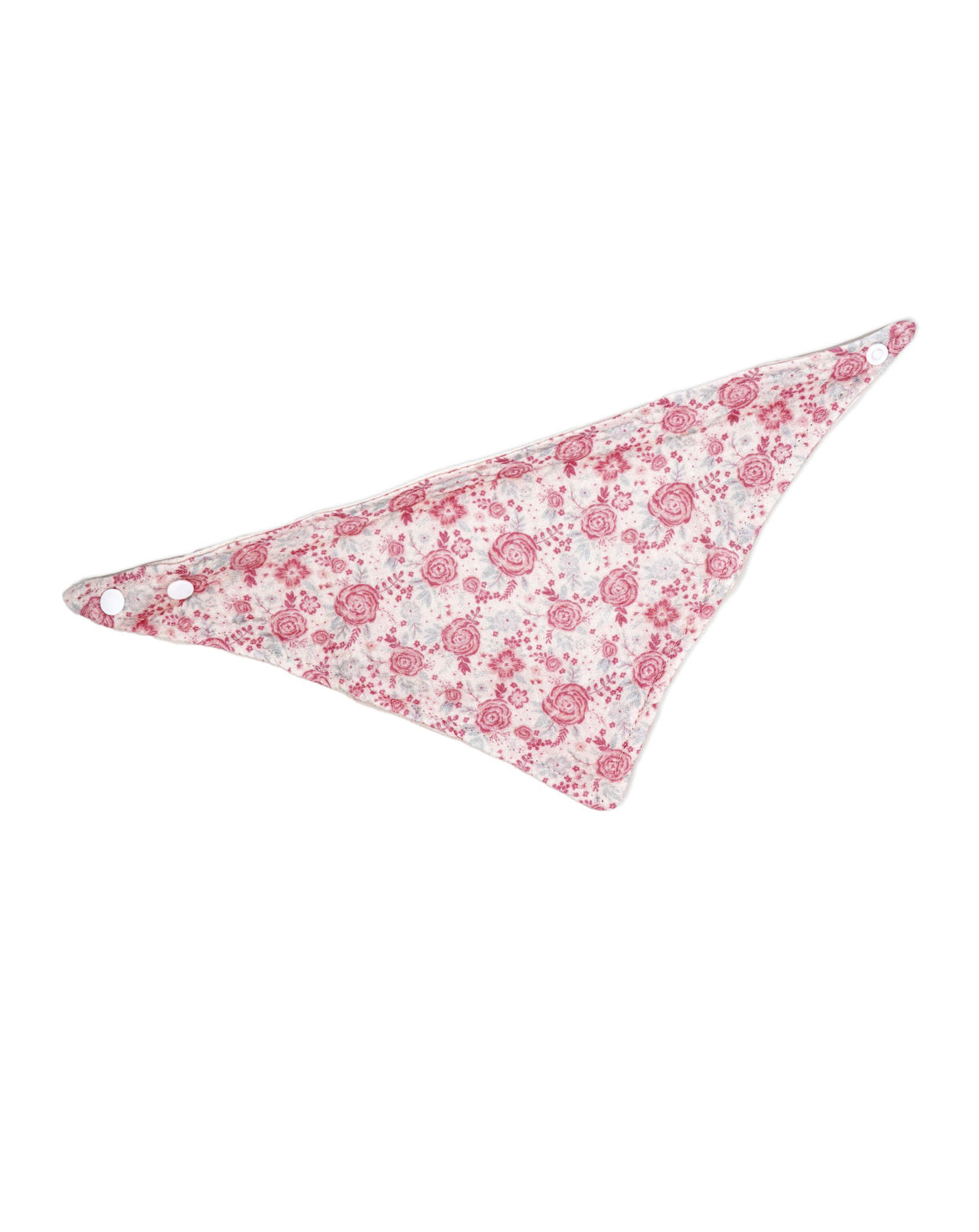 3 pc Bib and Headbands - Pink Flowers