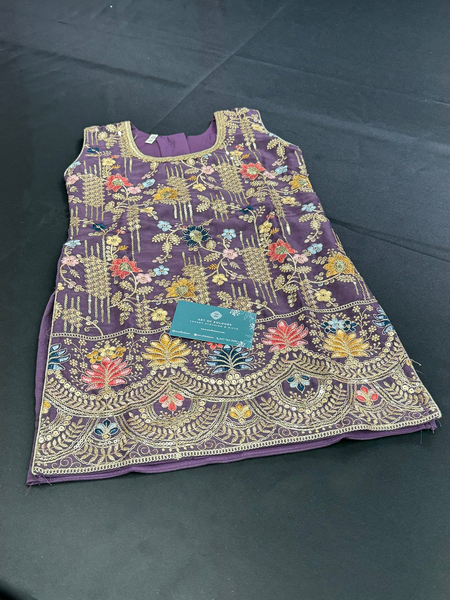 Simrit Kids Shimmer Gharara Suit