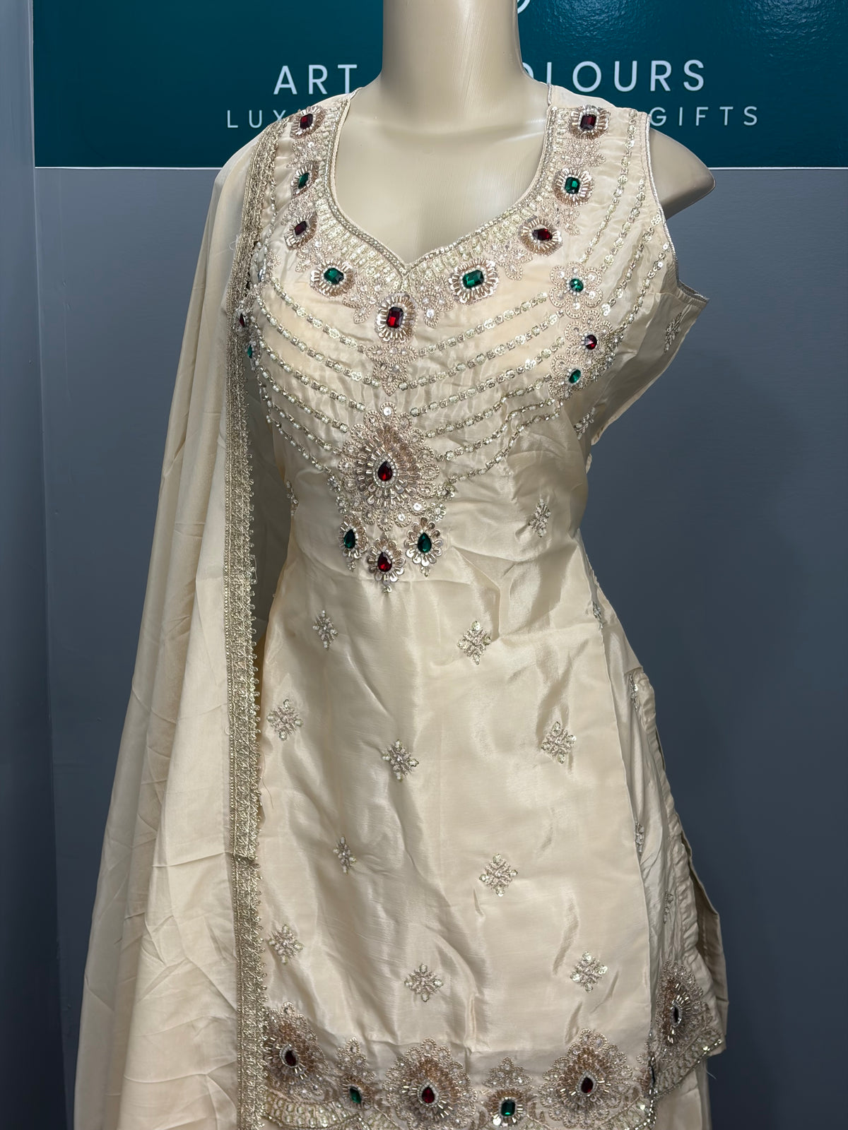 Readymade Crepe Sharara Suit- AK5758-0526