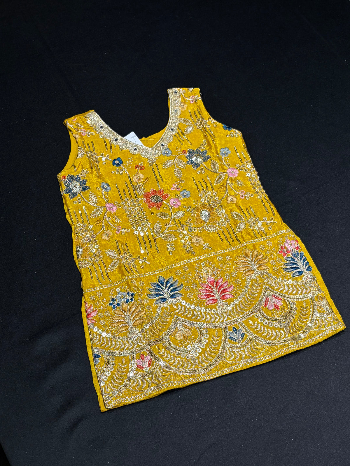 Sunflower Yellow Kid’s Sharara Suit