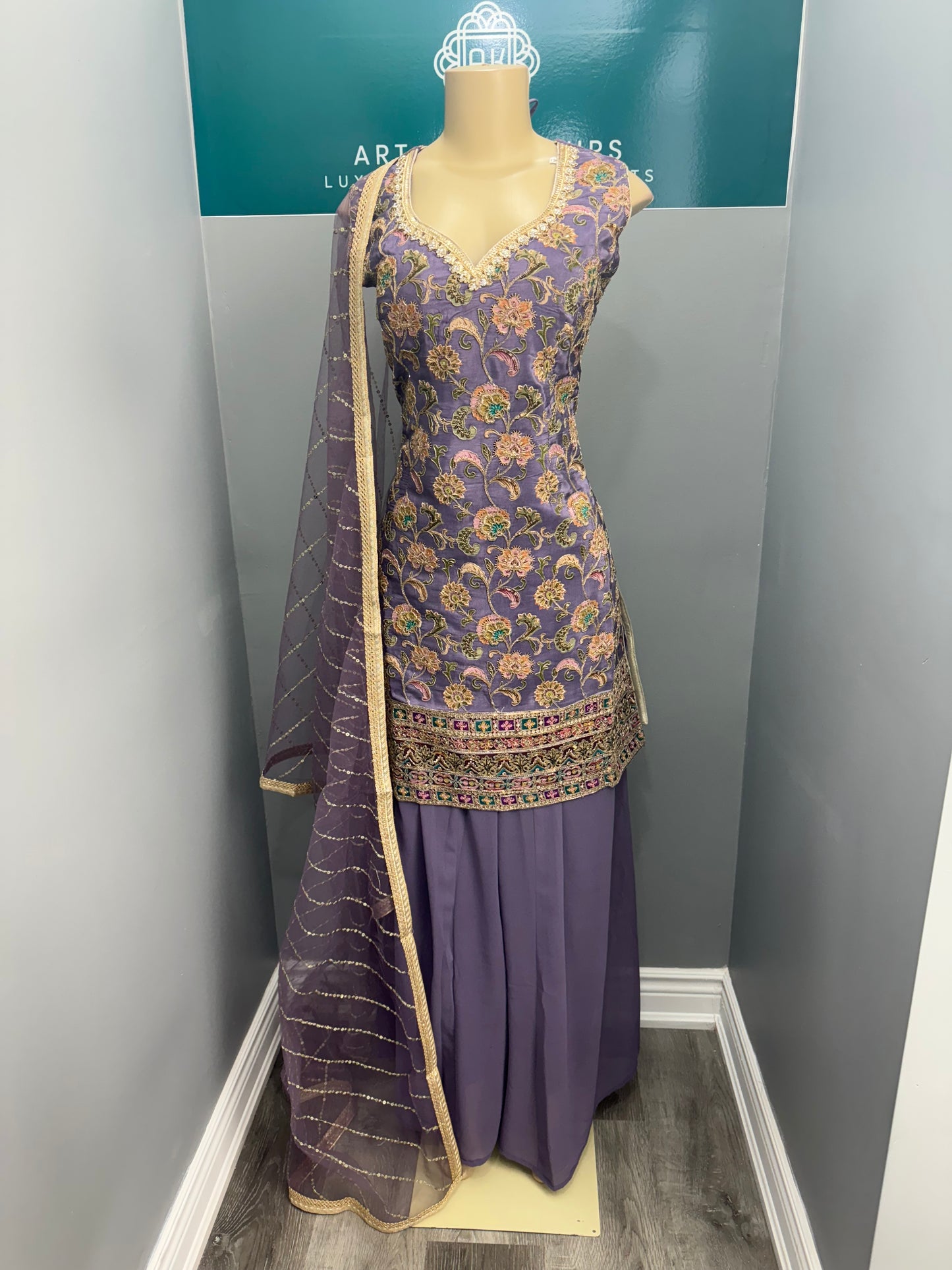 Readymade Sharara Suit- AK5861-27