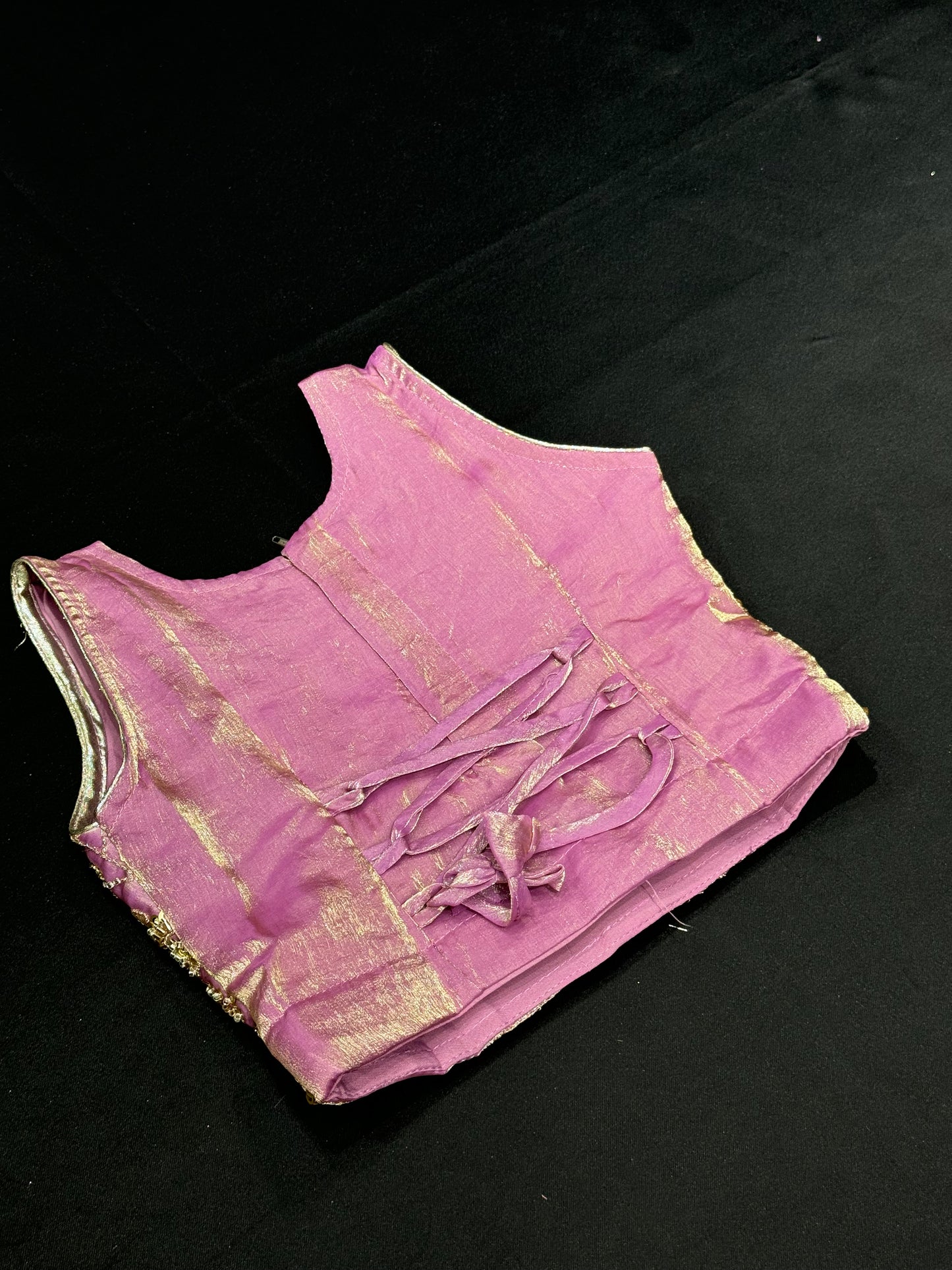 Kiran Kids Fendi Beadwork Lehenga-Lavender