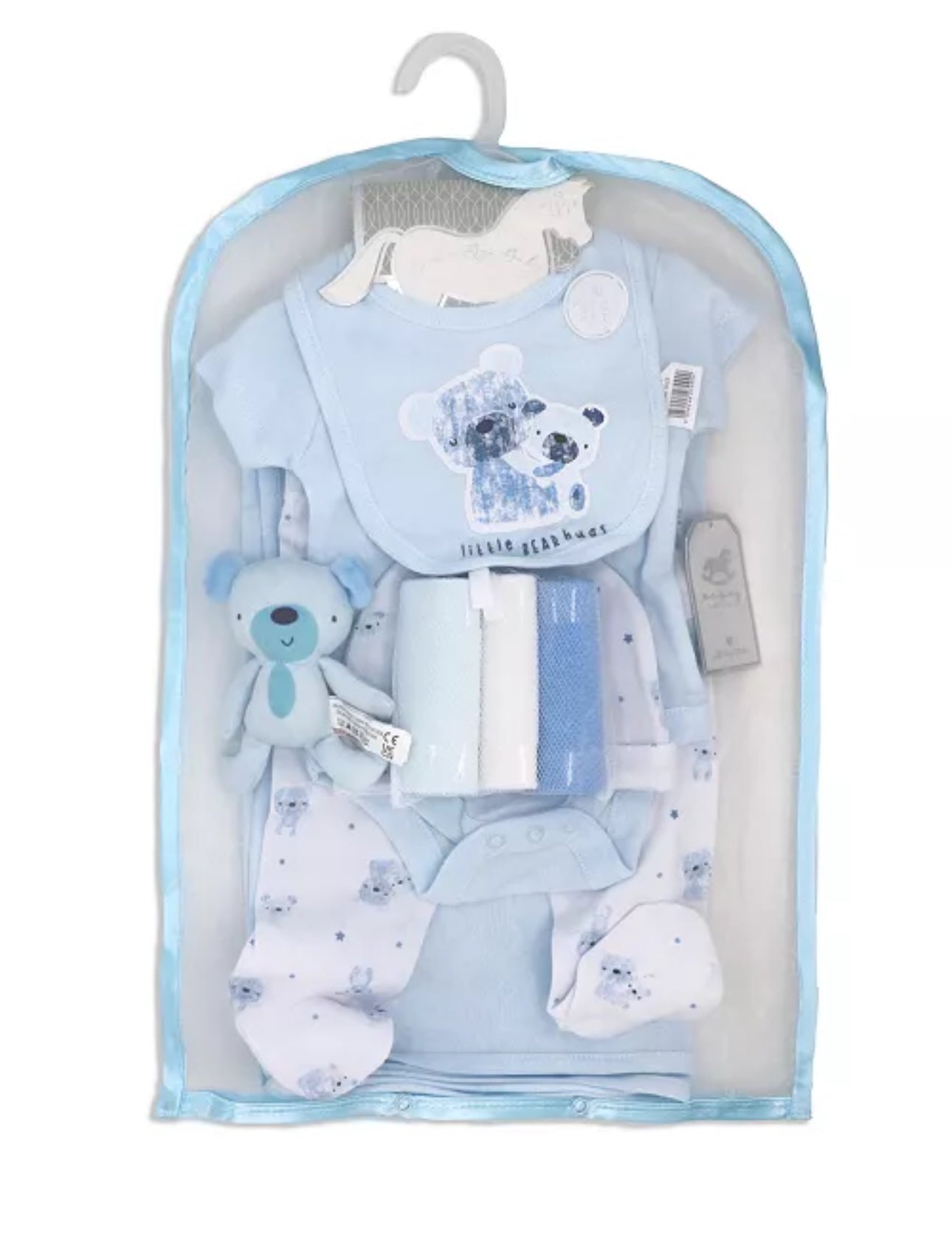 Boys 10 Piece Mesh Bag Set: Little Bear Hugs