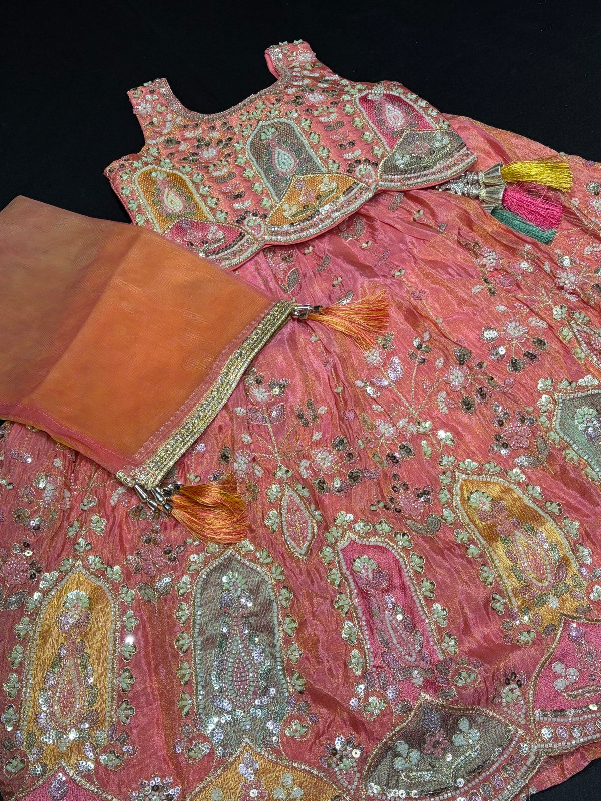 Gajri Paisley Lehenga