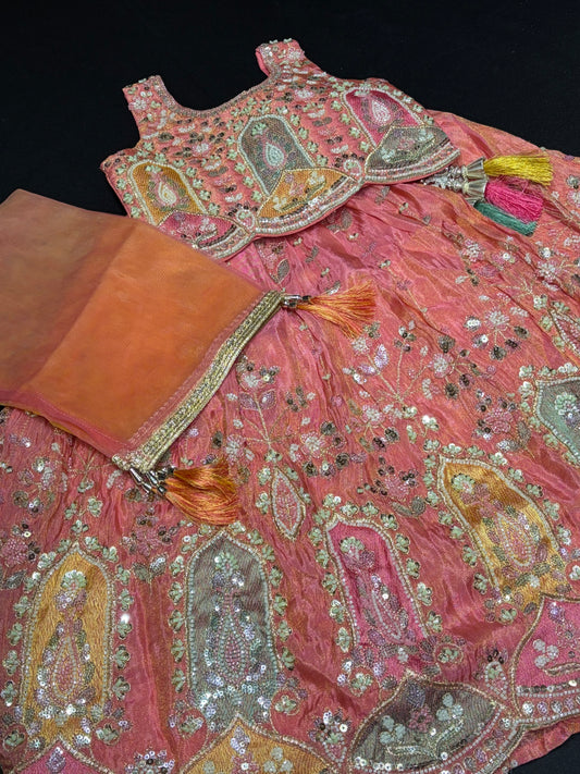 Gajri Paisley Lehenga