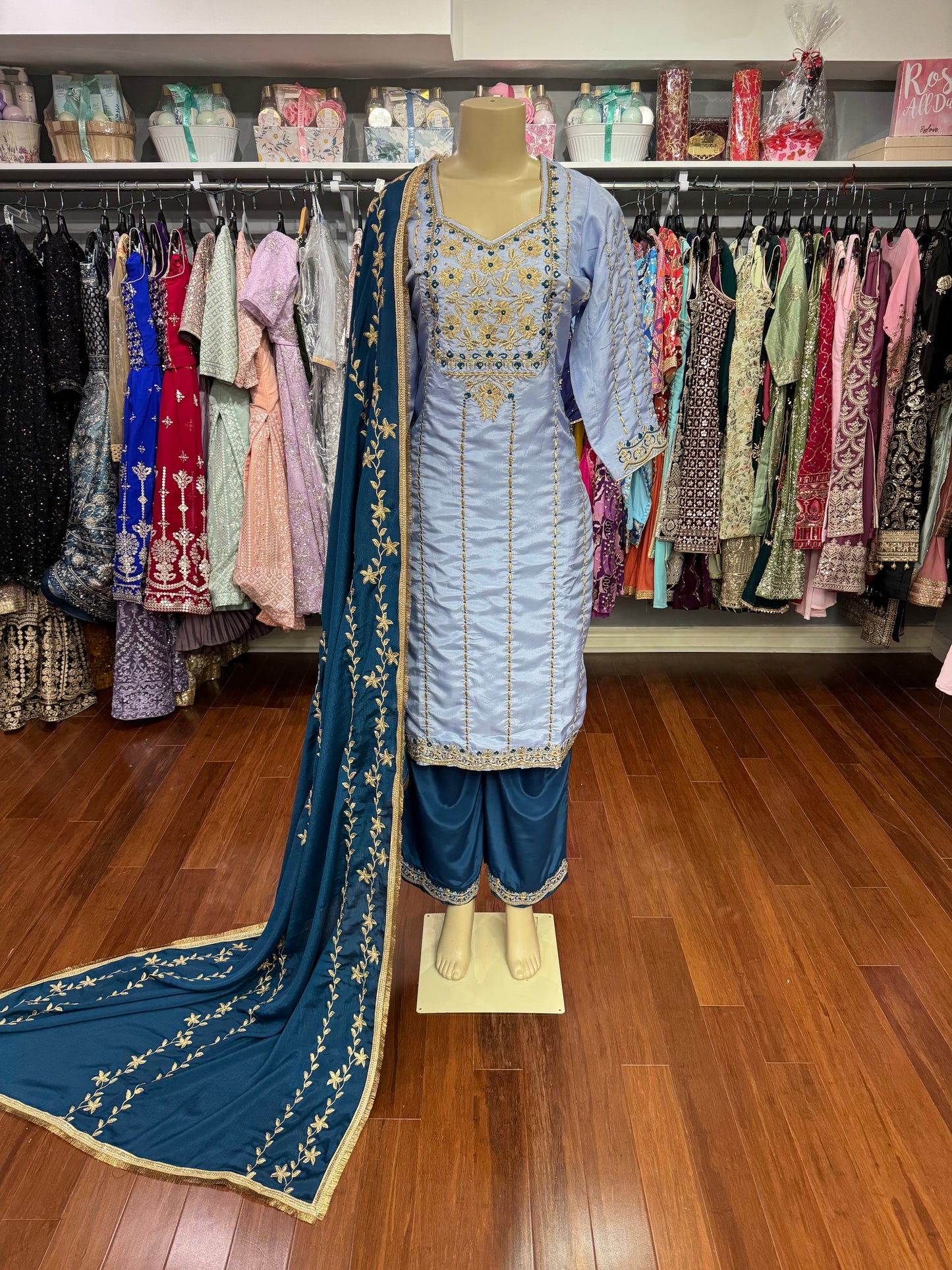 Bubbly Blue Suit