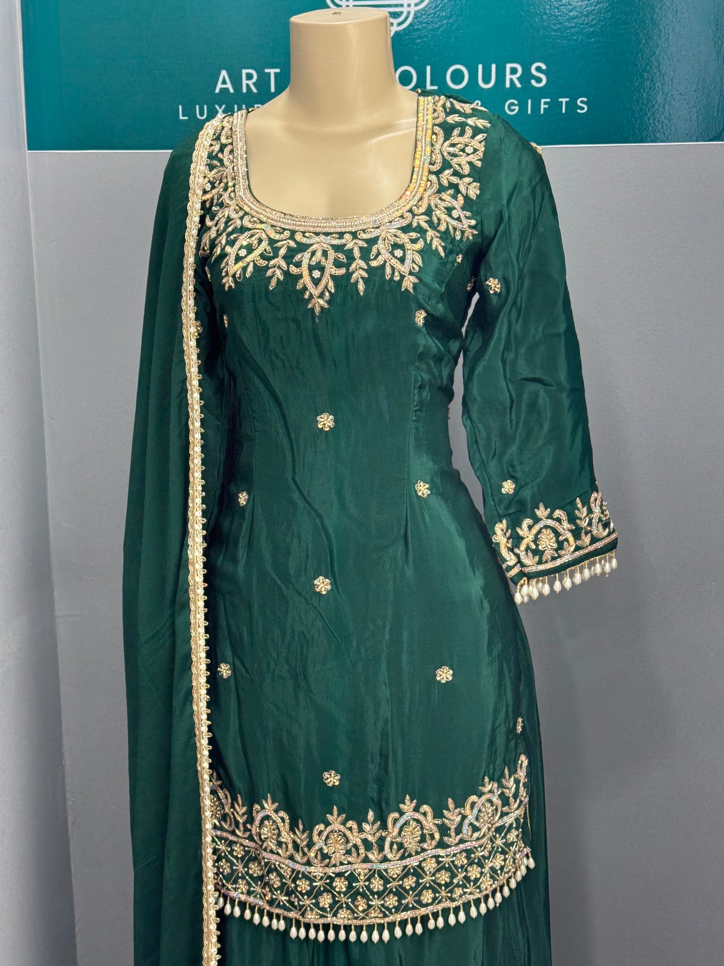 Handwork Sharara Suit-AK0698