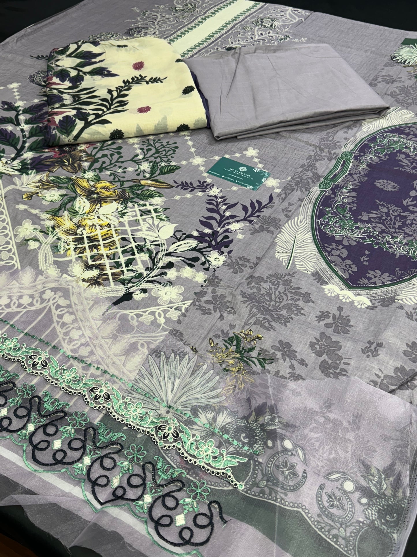 Rangeen Alfaz Unstitched Suit