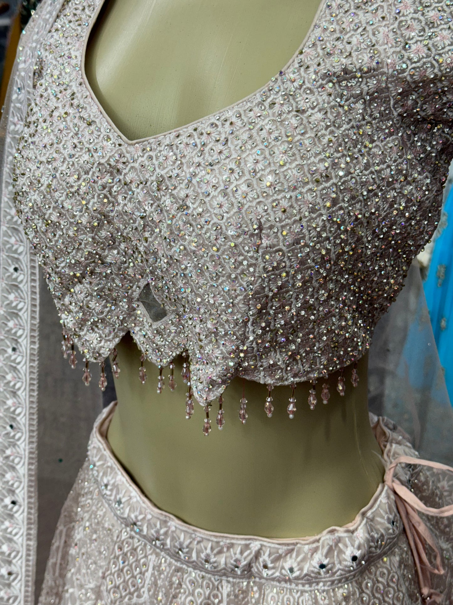 Embellished Baby Pink Lehenga