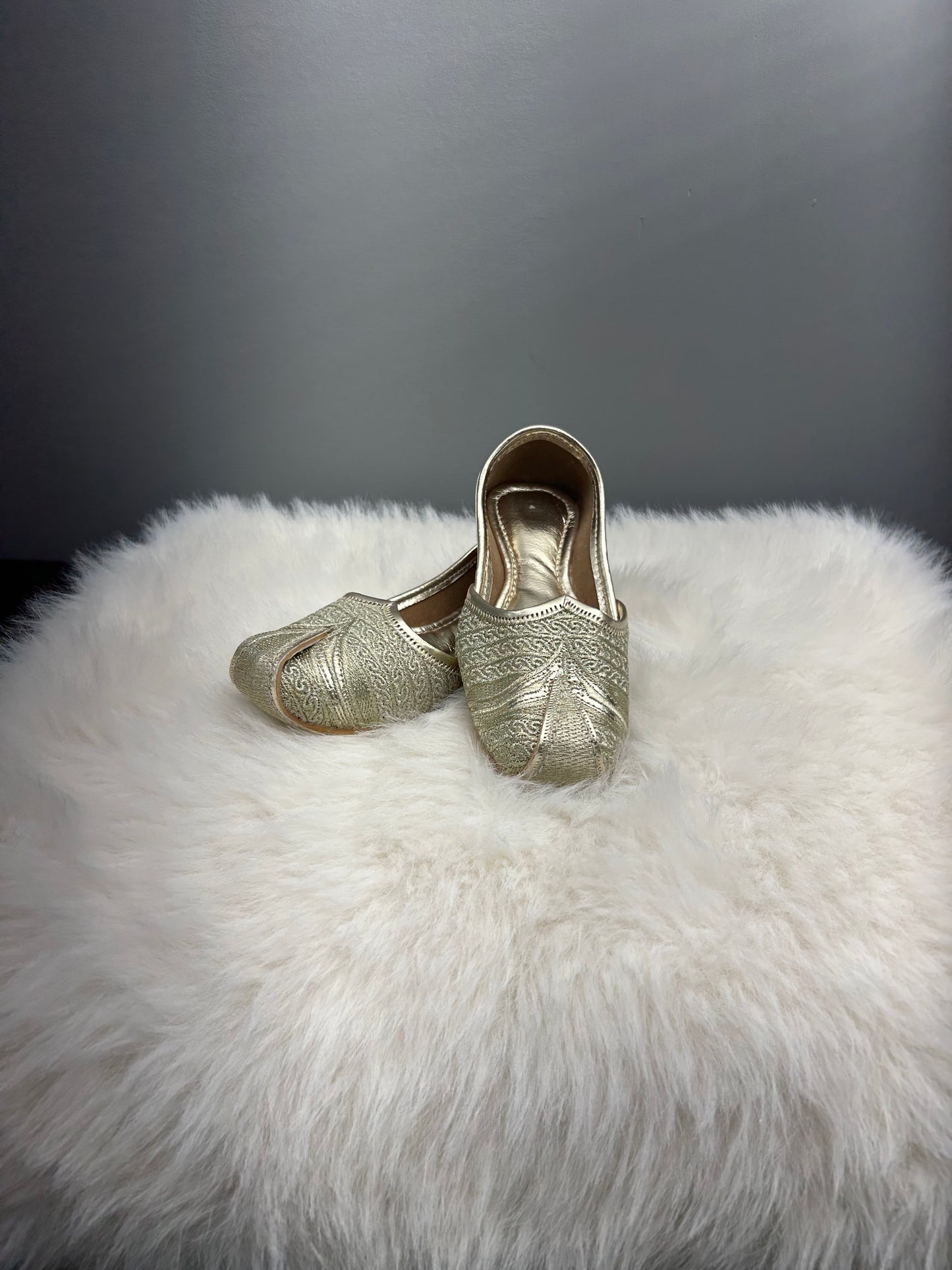Kids Golden Silver Jutti