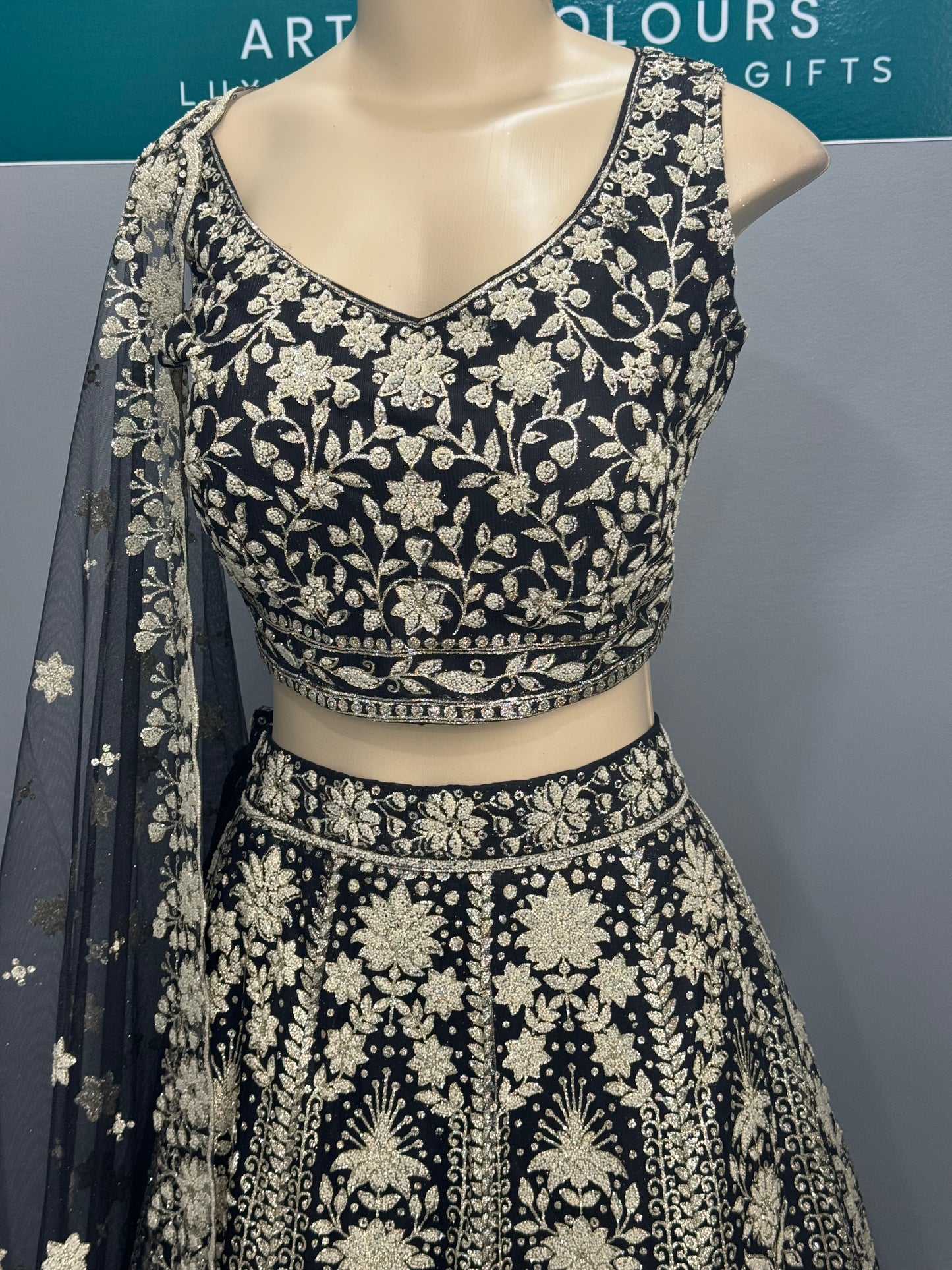 Beautiful Embroidered & Bead Work Lehenga