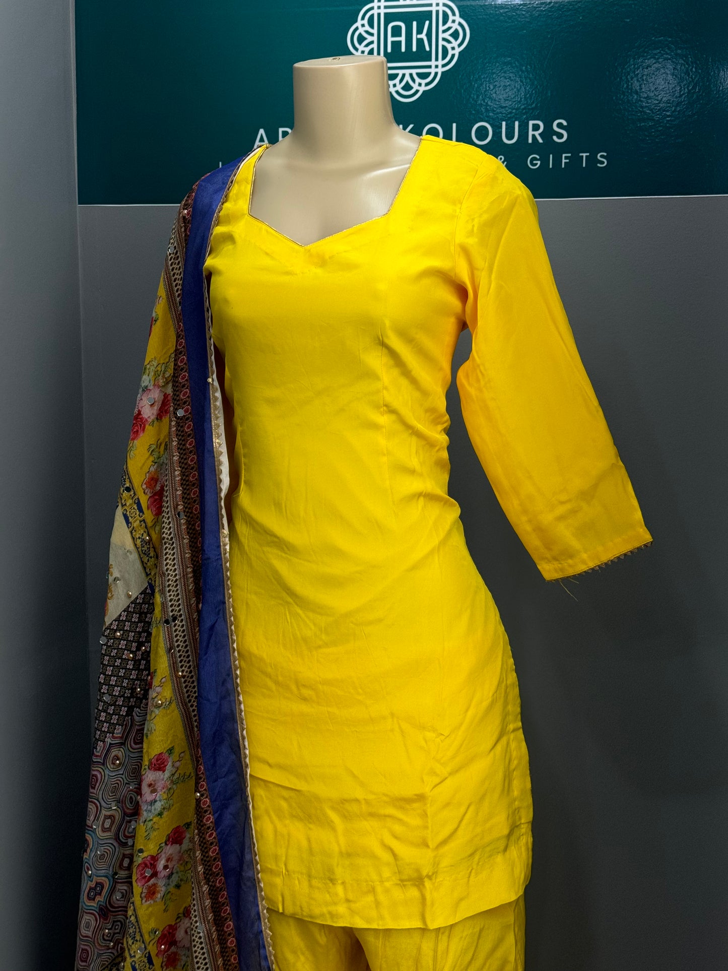 Crepe Plain Gharara Suit