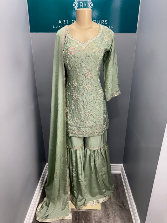 Readymade Gharara Suit- AK101205-26