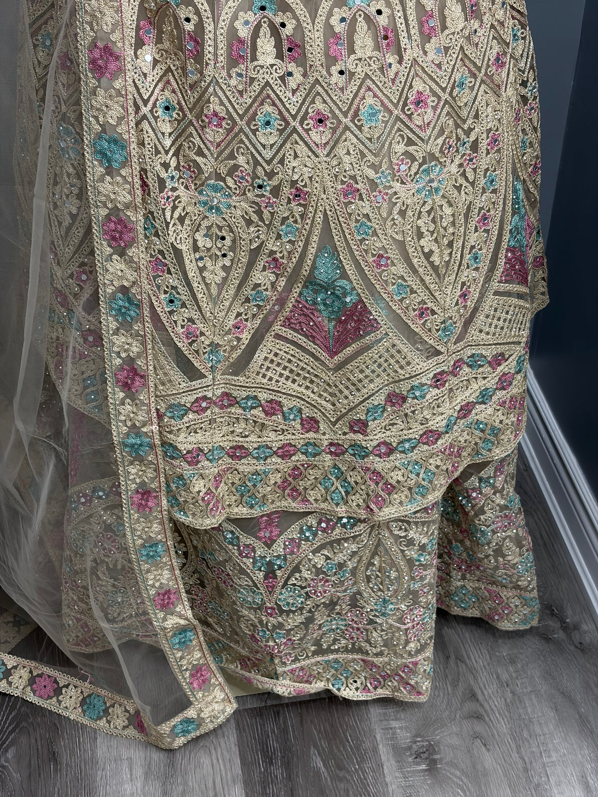 Embroidered Frock Lehenga- AK38-06