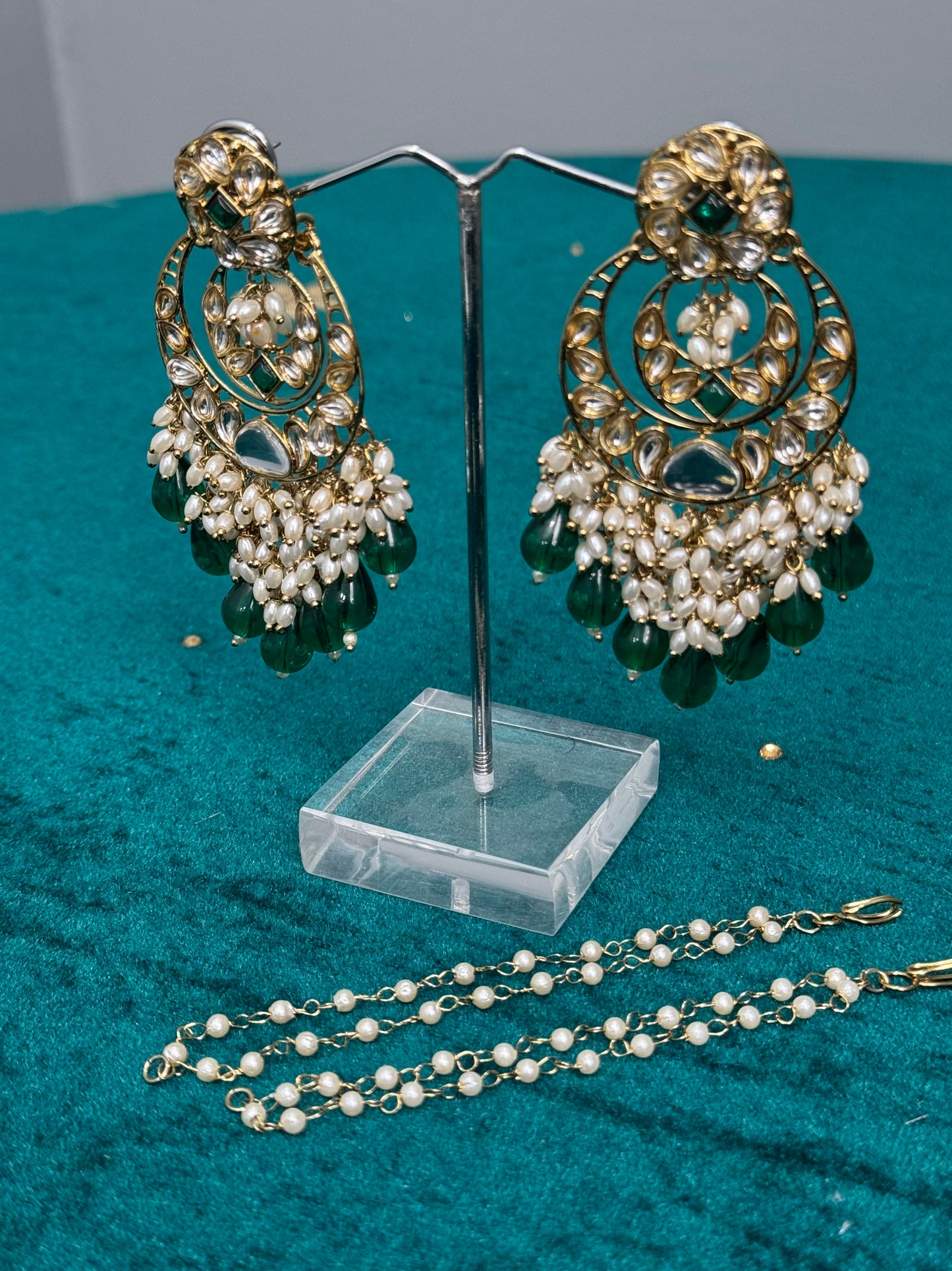 Chandbani Earrings with Removable Sahara