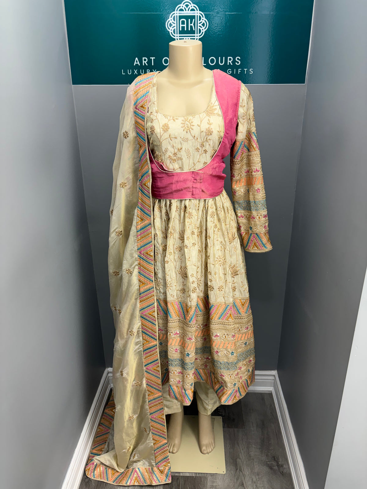 Shimmer Vest Anarkali- AK65-1126