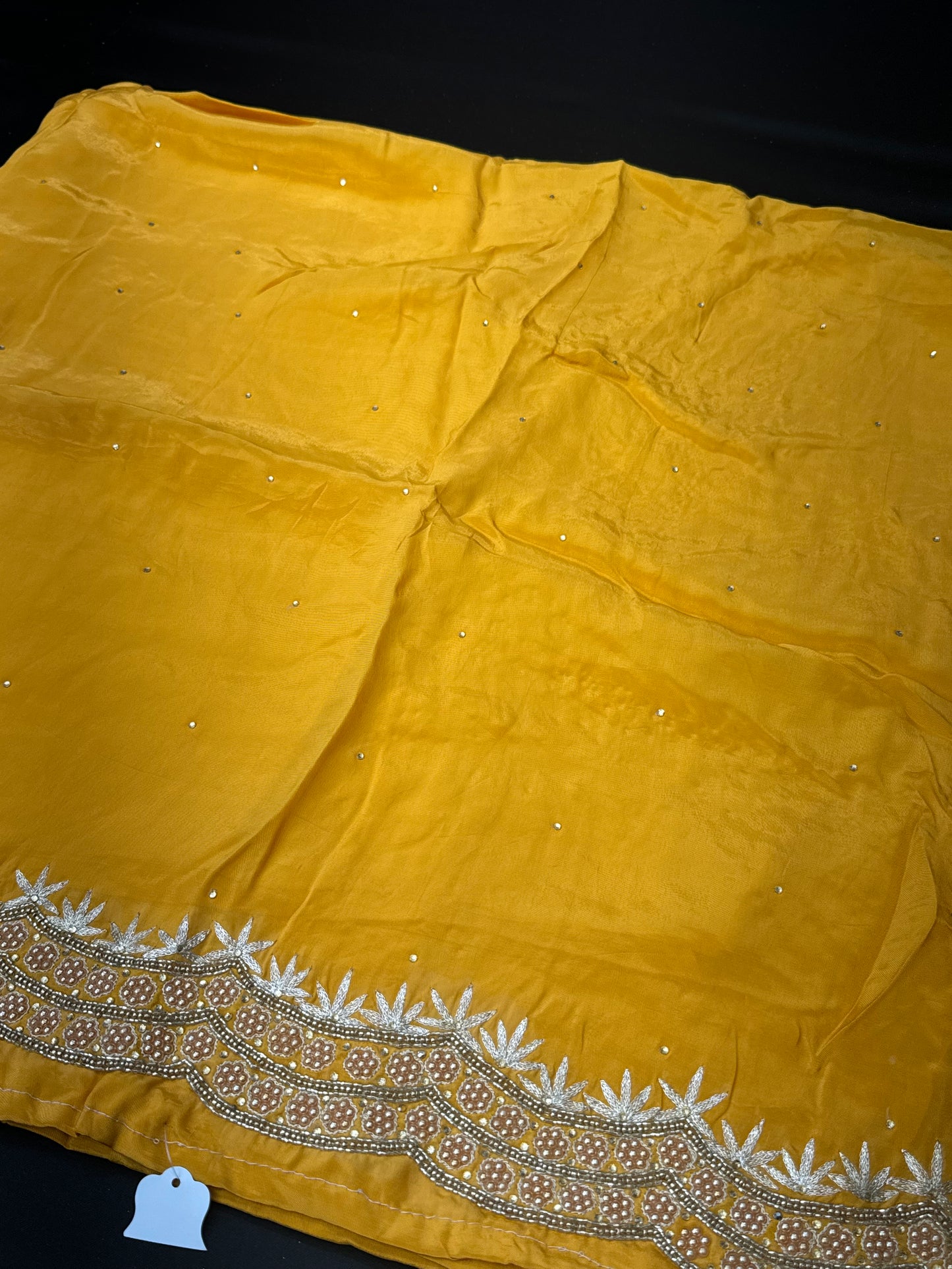 Sunflower Elegance Pure Unstitched Suit