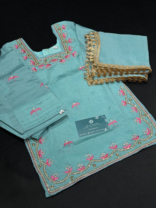 Blue Handwork Salwar Suit