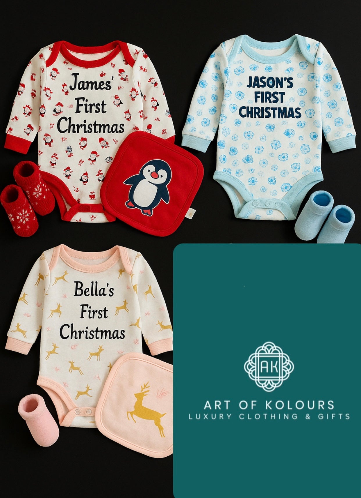 Christmas 3 Piece Personalized Gift Set