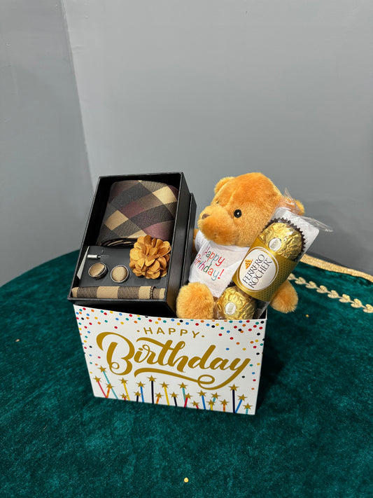 Birthday Gift Box Tie Set