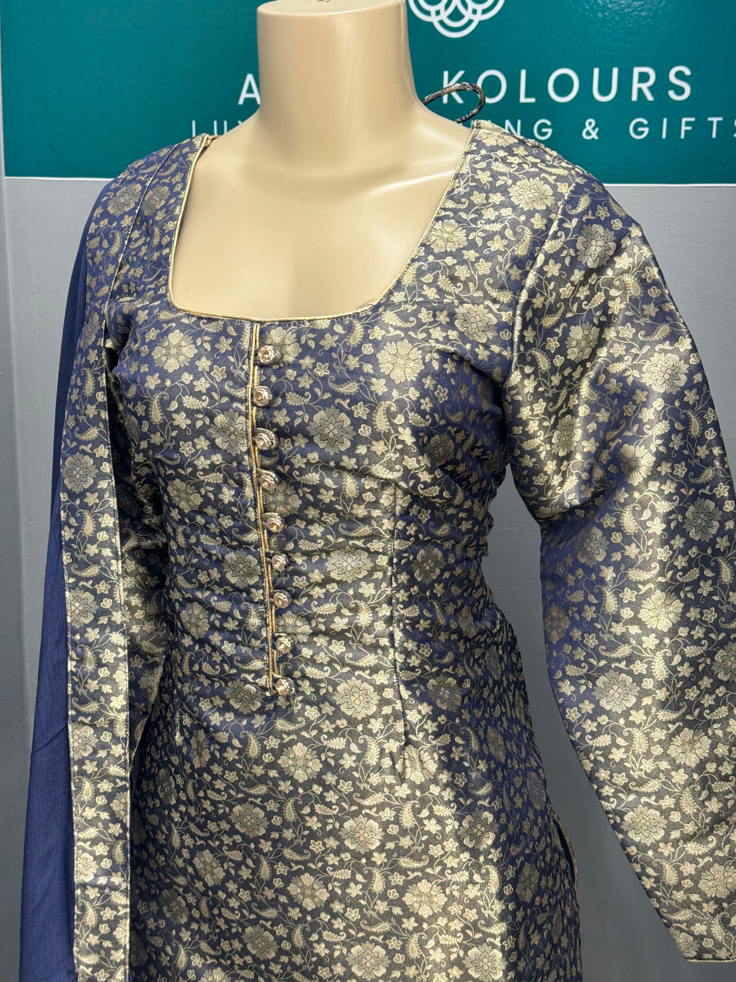 Brocade Handwork Salwar Suit