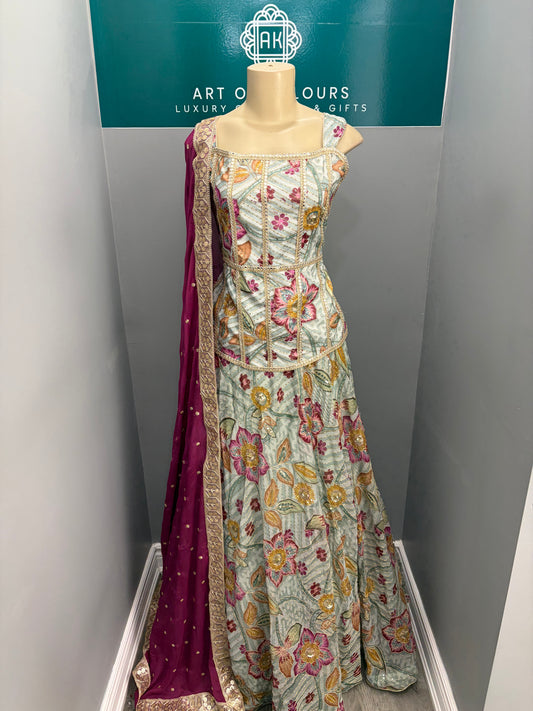 Positionwork Corset Lehenga-AK7576-2426
