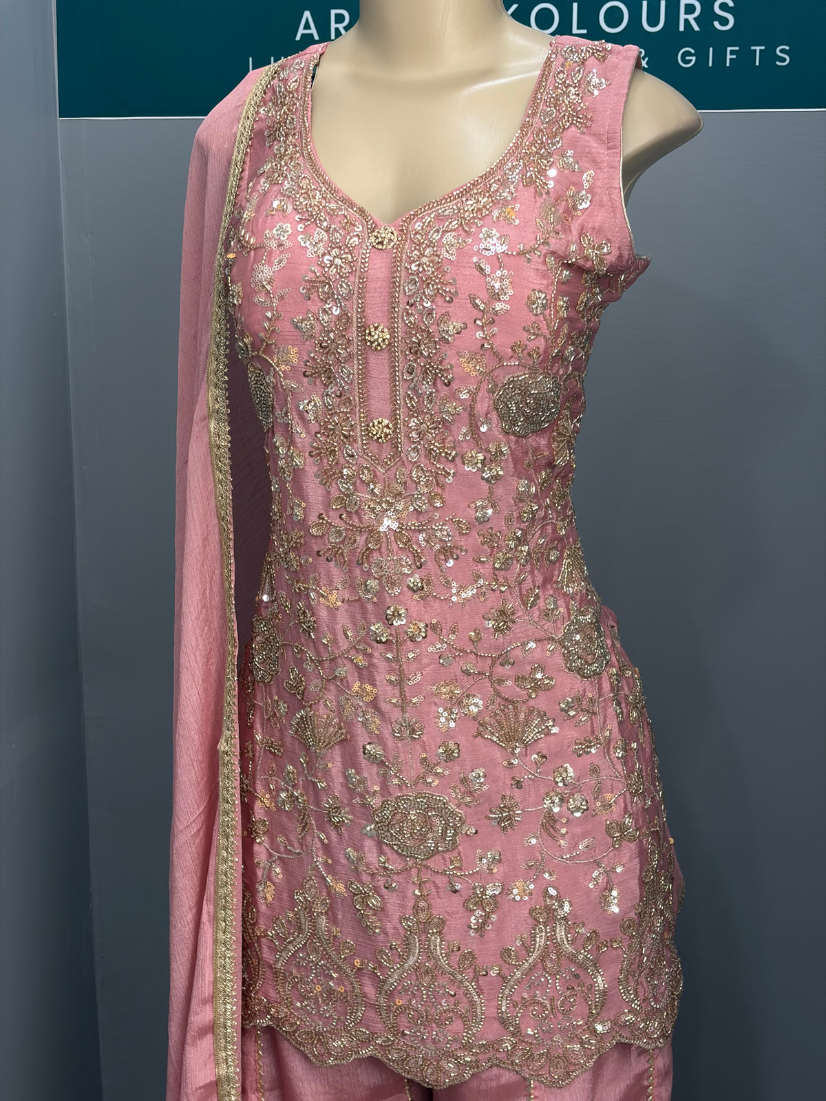 Readymade Sharara Suit- AK5456-1326